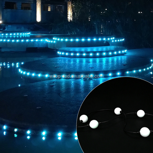 Lumière ponctuelle LED 24V RGB IP67 étanche en plastique <span class=keywords><strong>blanc</strong></span> chaud pour clôture de jardin et façade de bâtiment - Product Image 1