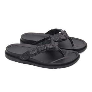 Chanclas de cuero de cocodrilo, <span class=keywords><strong>sandalias</strong></span> de cocodrilo para <span class=keywords><strong>hombre</strong></span>, zapatillas de cocodrilo con diseño personalizado - Product Image 1