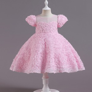 OEM/ODM <span class=keywords><strong>piccolo</strong></span> MOQ nuovo Tulle principessa 3-12 anni ragazza fiore matrimonio compleanno festa per bambini abito da festa - Product Image 4