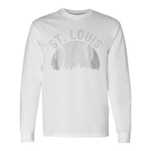 Camiseta de manga larga con diseño del horizonte de St. Louis Baseball - Product Image 1