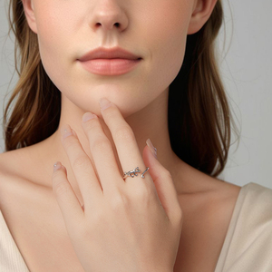 Anillo abierto de lagarto <span class=keywords><strong>Gecko</strong></span> de Plata de Ley 925, anillo de Animal de la suerte con circón verde para chica amante, regalo de fiesta de cumpleaños Simple SCR1145 - Product Image 6