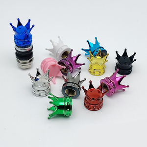 ฝาครอบวาล์วยาง ABS Crown รุ่น 8V1 ป้องกันฝุ่นละออง ใช้ได้กับรถยนต์/จักรยาน/มอเตอร์ไซค์ แพ็ค 4 ชิ้น 10 สี - Product Image 5
