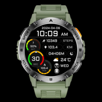 Reloj inteligente LED para exteriores, frecuencia cardíaca, presión arterial, oxígeno, pantalla táctil completa, monitoreo del sueño, salud, reloj inteligente para Android Ios