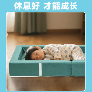 Matelas pliant pour enfants 1,0 m vert, 100 mm d'épaisseur, en mousse, pour literie enfant - Product Image 5