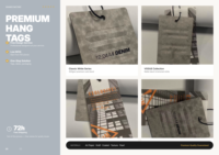 Étiquettes suspendues personnalisées avec logo, double couche, noires, gaufrées, sérigraphiées, sacs en papier écologiques pour vêtements et chaussures, livraison en 7 jours