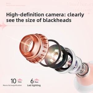 Removedor Visual de Puntos Negros con Cámara HD 10X, Sincronización con Aplicación, Resistente al Agua, Limpiador de Poros con Succión al Vacío para la Nariz - Product Image 3