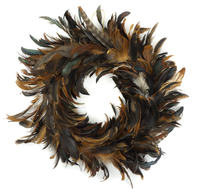 Guirlande de plumes vertes florales guirlande de noël pour la maison porte mur fenêtre fête de mariage Halloween Thanksgiving automne automne décor