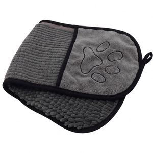 Serviette de bain en chenille pour animaux domestiques, chiens et chats, personnalisée par le fabricant, lavable, douce, en microfibre, séchage rapide, super absorbante - Product Image 2