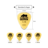 Jelo YTK-3 Dunlop Ultex Guitar Picks Sharp 433R Heavy Bass Acoustic Electric Guitars Stand Stringed Instruments Parts