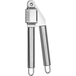 Presse-ail manuelle en acier inoxydable avec éplucheur et décapsuleur, vente directe usine, compatible lave-vaisselle et facile à nettoyer - Product Image 2