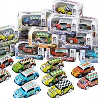 Voiture en métal Huili, modèle de course miniature éducatif pour enfants, échelle 1:5, en boîte, petit cadeau pour la maternelle, récompense pour les élèves