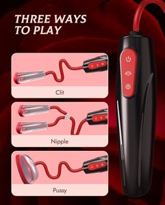 Kit de Juguetes BDSM para Succión de Pezones, Bomba Sexual Eléctrica de Vacío para <span class=keywords><strong>Vagina</strong></span> con 3 Niveles de Succión y 7 Modos, Estimulador de Clítoris para el Placer Femenino - Product Image 2