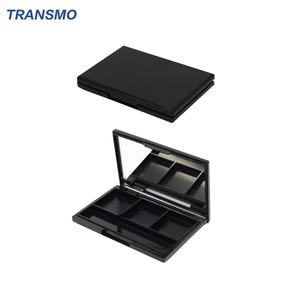 Emballage de maquillage miniature OEM et ODM, logo personnalisé de luxe avec miroir, boîte vide en plastique pour fard à paupières - Product Image 1