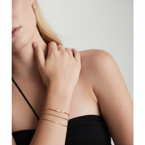 Bracelet vintage en or jaune 14k/10k ajouré avec chaîne de montre, breloque géométrique religieuse, zircon et perle, largeur 2,25 mm, 6-7 pouces - Product Image 1