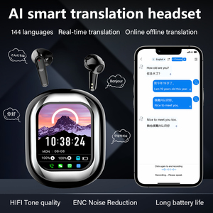 Audífonos Traductores con IA de Última Generación con 144 <span class=keywords><strong>Idiomas</strong></span>, Traducción de Voz Instantánea, Pantalla Táctil para Android, para Viajes de Negocios - Product Image 2