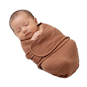 <span class=keywords><strong>Gigoteuse</strong></span> respirante 100% <span class=keywords><strong>coton</strong></span>, facile à enfiler, couverture confortable, emmaillotement pour nouveau-né, emmaillotement réglable pour bébé - Product Image 1