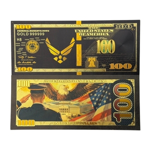 Nouvelle Banque de billets de banque LOGO 2026 America, 4 modèles, plaquée or noir 24 carats, pour cadeaux - Product Image 2