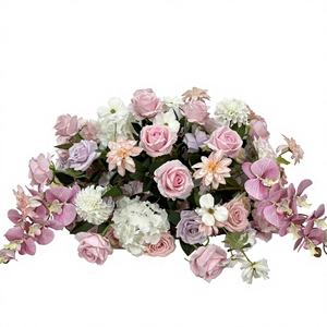 SMOOTH - Guirnalda de Rosas Artificiales de Seda con Diseño Asimétrico, Decoración para Bodas y Navidad, 80 cm/120 cm - Product Image 1