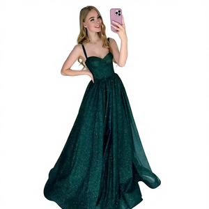 Sharon Said SF257 Dubai Red Elegant Regular Strapless Natural <b>Waist</b> Diamond <b>Beaded</b> Floor-Length Pencil 100% Polyester - Product Image 1