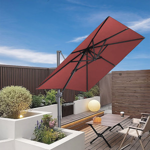 Parasol cantilever Roma <span class=keywords><strong>en</strong></span> solde, avec lumière LED, nouveau design pour patio, parc, cour - Product Image 2
