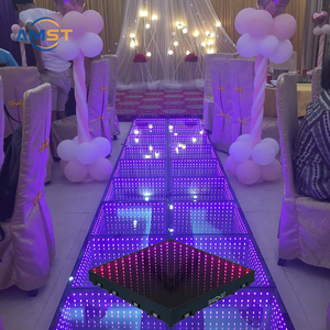 Configurazione veloce pista da ballo magnetica RGB Led 3D infinito arcobaleno abisso pista da ballo connessione Wireless per festa di nozze Disco - Product Image 2