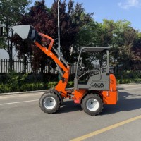 Mini-chargeuse sur pneus diesel 4x4, livraison gratuite directement de l'usine, petite chargeuse pour travaux de construction