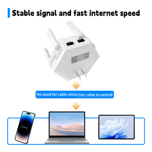 Wifi6 300Mbps Trong Nhà Không Dây Booster Wall-Plug Loại <span class=keywords><strong>Wifi</strong></span> Phạm Vi Repeater 2.4Ghz Tí<span class=keywords><strong>n</strong></span> Hiệu Extender <span class=keywords><strong>Wifi</strong></span> Tí<span class=keywords><strong>n</strong></span> Hiệu Repeater - Product Image 4