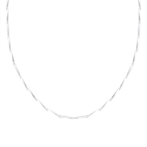 Colliers carrés en argent sterling S925 (vente en gros)-boîte/pièce/<span class=keywords><strong>graine</strong></span> de melon/vague d'eau/étoile/os de serpent/croix/chaîne en O, chaînes solo - Product Image 5