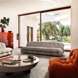 Sofá Bedsset <span class=keywords><strong>Muebles</strong></span> Sala de estar Sofá de terciopelo Tela Salón <span class=keywords><strong>Soriana</strong></span> Sillón Piso Sofá Seccional de 3 asientos con otomana 1 Juego - Product Image 2