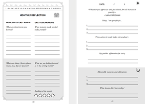 Пользовательские A5 в твердом переплете 6-месячный управляемый позитивный Тканевый блокнот, журнал благодарности - Product Image 4