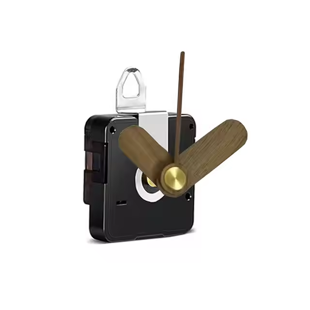 Silent movement with HRJS23 wood hands and metal hook