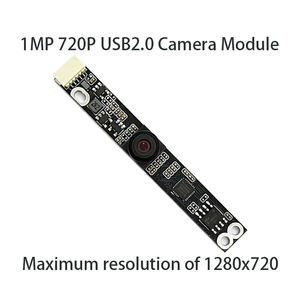โมดูลกล้อง 1MP 720P USB2.0 สำหรับใช้งานภายในอาคาร พร้อมระบบจดจำใบหน้า MJPEG YUV2 เซ็นเซอร์ CMOS ขนาด 1/4.5 นิ้ว 5 พิน ช่องเสียบ 1.0 มม. มุมมองภาพกว้าง 60 องศา ปรับโฟกัสอัตโนมัติ 82dB - Product Image 1