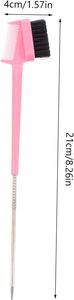 Cepillo de doble punta 3 en 1 para cejas y control de bordes, personalizado para salón, marca privada - Product Image 2