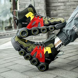 Chaussures de sport décontractées pour hommes, style roue de voiture, à la mode, respirantes, mocassins à la mode pour hommes, chaussures de course pour hommes - Product Image 2