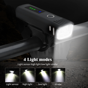 BORUIT – éclairage avant de vélo rechargeable par USB, éclairage LED de nuit, étanche IP64 - Product Image 3