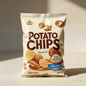 Sacs à collation verticaux refermables en PET résistants à l'humidité avec logo personnalisé imprimé pour les croustilles de pommes de terre Finition mate transparente - Product Image 1