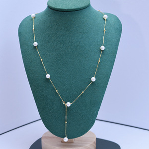 Zhuji <b>Edison</b> 11-12mm White Round S925 Silver Pendant Necklace Strong <b>Light</b> Fine Flaws Elegant and Durable - Product Image 1