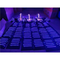 Kablosuz Dmx Led ışık Led Dmx Led Stilts performans giyim palyaço elbise kulübü DJ