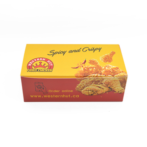 Embalaje de caja de patatas fritas artesanales biodegradables blancas Embalaje de impresión personalizada Caja de papel de cartón Embalaje de alas de <span class=keywords><strong>pollo</strong></span> - Product Image 4