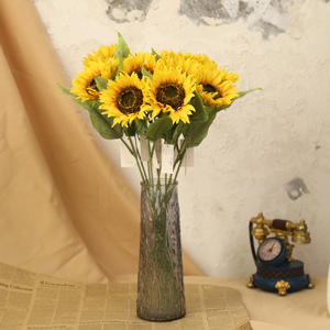 <span class=keywords><strong>Girasol</strong></span> Artificial Realista Hecho a Mano <span class=keywords><strong>de</strong></span> Plástico, Moderno y <span class=keywords><strong>de</strong></span> un Solo Tallo, Ideal para Decoraciones del Hogar y Graduaciones - Product Image 3