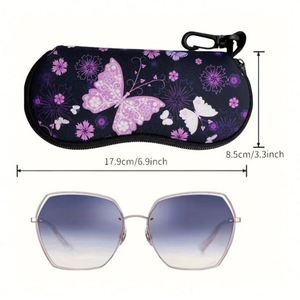 Custom Zebra Print <b>Glasses</b> <b>Soft</b> Protective Cbase Pouch Sunglasses Cover Neoprene Sunglasses Eyeglass <b>Case</b> Gift for Women - Product Image 2