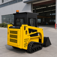 Chargeuse compacte 4x4 sur roues personnalisée CE, 50 CV, moteur diesel, commande par joystick, pour déneigement