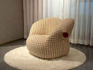<span class=keywords><strong>Fauteuil</strong></span> d'appoint en tweed vintage en forme de cœur avec décor pompon - <span class=keywords><strong>Canapé</strong></span> simple rembourré doux <span class=keywords><strong>pour</strong></span> salon - Product Image 5