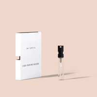 Porte-cartes de marque privée 2 ml 3 ml pour flacons d'échantillons de parfum, flacons pulvérisateurs, cartes en papier