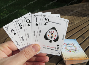 Cartes à jouer personnalisées Apprendre le <span class=keywords><strong>français</strong></span> Cartes éducatives - Product Image 2