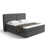 PZCN HOME EU-Stil Boxspringbetten mit Holzrahmen, getuftetem Design und Gaslift-Stauraumfunktion
