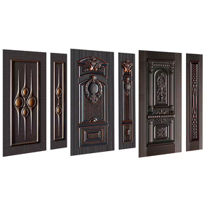 Panneau de portes en peau de métal ABYAT tôle galvanisée extérieure tôle laminée à froid dernières images de conception pour portes de maisons décorer - Product Image 1