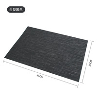 Style classique nouveau Type napperons en PVC résistant à la chaleur facile à nettoyer conception tissée tampons de Table de cuisine pour Table à manger en plastique
