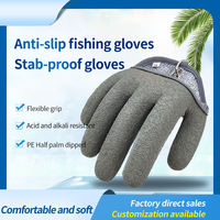 Gants de sécurité professionnels d'été pour pêcheurs, résistants aux coupures et aux perforations, avec aimant intégré, pour la pêche, la chasse et le cyclisme