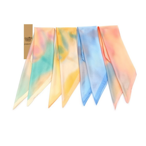 Foulard Quadrato Piccolo Tie-Dye 70x70cm Accessorio Moda Donna - Product Image 2